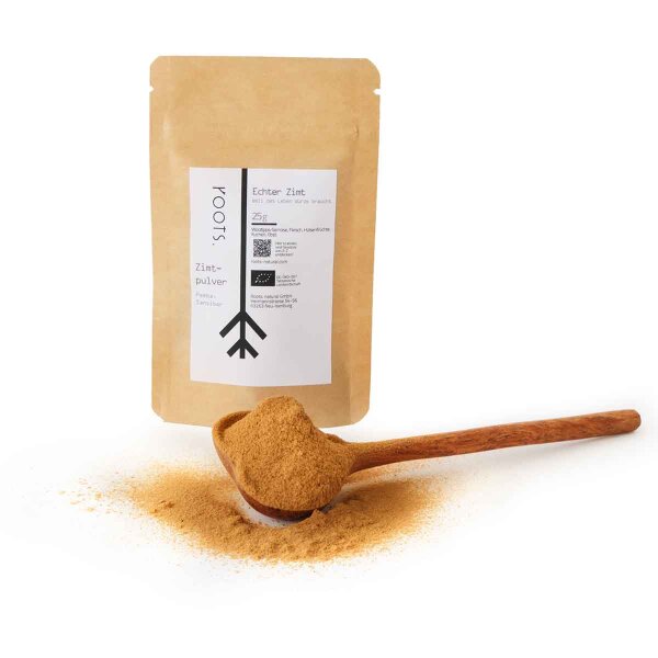 Zimtpulver im Nachfüllbeutel
